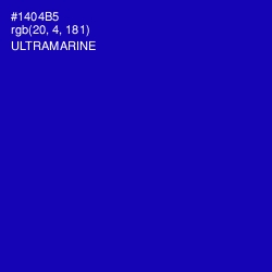 #1404B5 - Ultramarine Color Image