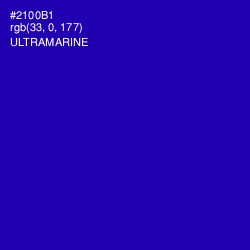 #2100B1 - Ultramarine Color Image