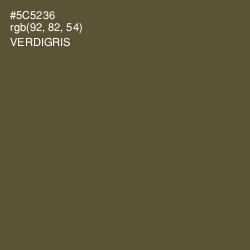 #5C5236 - Verdigris Color Image