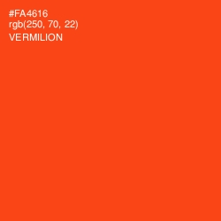 #FA4616 - Vermilion Color Image