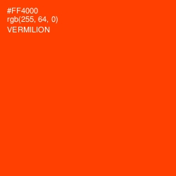 #FF4000 - Vermilion Color Image