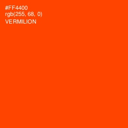 #FF4400 - Vermilion Color Image