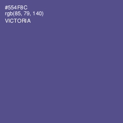 #554F8C - Victoria Color Image