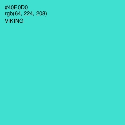 #40E0D0 - Viking Color Image