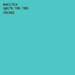 #4EC7C4 - Viking Color Image