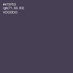 #473F53 - Voodoo Color Image