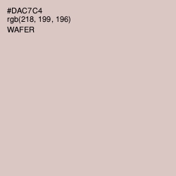 #DAC7C4 - Wafer Color Image