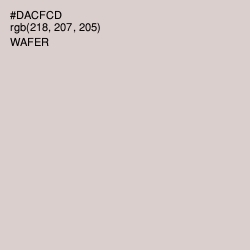 #DACFCD - Wafer Color Image