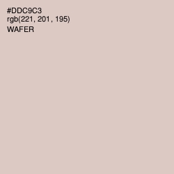 #DDC9C3 - Wafer Color Image