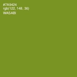 #7A9424 - Wasabi Color Image