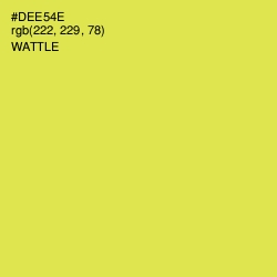 #DEE54E - Wattle Color Image