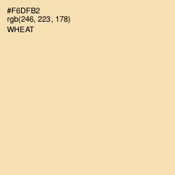 #F6DFB2 - Wheat Color Image