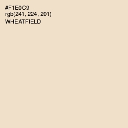 #F1E0C9 - Wheatfield Color Image
