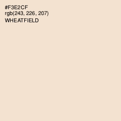 #F3E2CF - Wheatfield Color Image