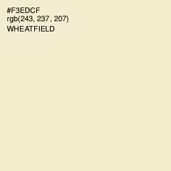 #F3EDCF - Wheatfield Color Image