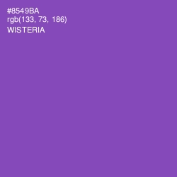 #8549BA - Wisteria Color Image
