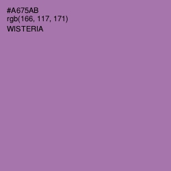 #A675AB - Wisteria Color Image