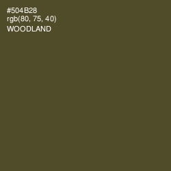 #504B28 - Woodland Color Image