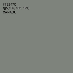 #7E847C - Xanadu Color Image
