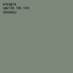 #7E887A - Xanadu Color Image