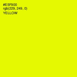 #E5F900 - Yellow Color Image