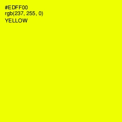 #EDFF00 - Yellow Color Image