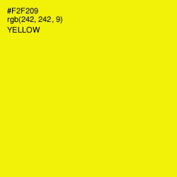 #F2F209 - Yellow Color Image