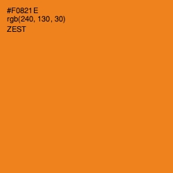 #F0821E - Zest Color Image