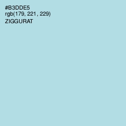 #B3DDE5 - Ziggurat Color Image