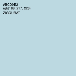 #BCD9E2 - Ziggurat Color Image