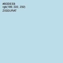 #BDDEE8 - Ziggurat Color Image